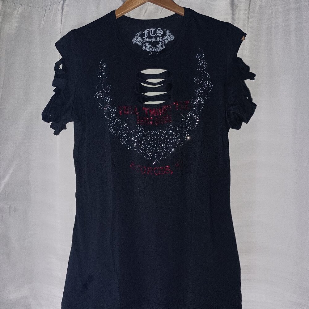 BRAND NEW Full Throttle bedazzled T-Shirt (never worn)